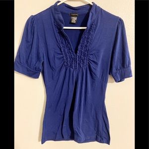 NWOT XS Maurice’s ruffled v-neck blouse